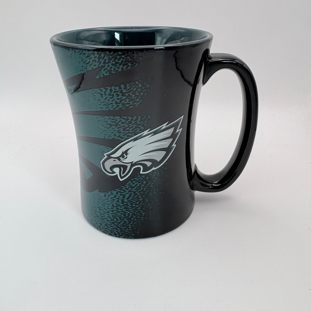 NFL Philadelphia Eagles 14 oz Ceramic Coffee Tea Mug Boelter Brands Green Black